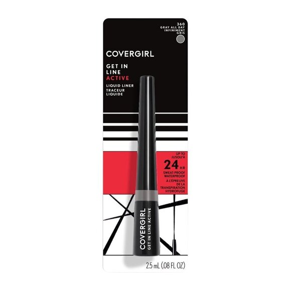 💖3/$15💖 COVERGIRL Get in Line Active Eyeliner, 360 Gray All Day - Picture 1 of 7